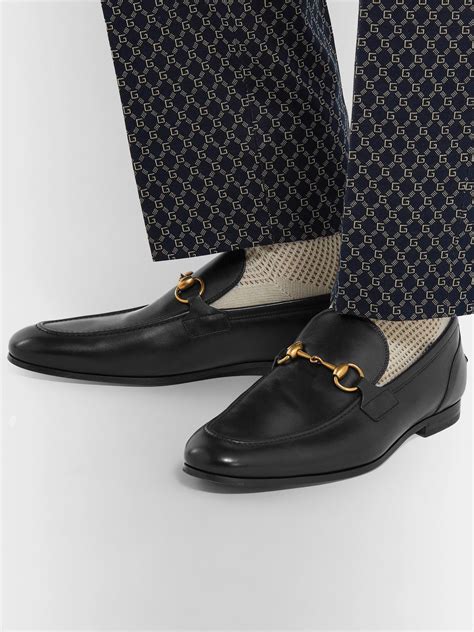 gucci jordan horsebit lookbook men|Men's Horsebit loafer in white crochet leather.